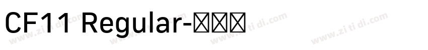 CF11 Regular字体转换